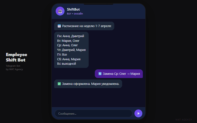 Employee Shift Bot