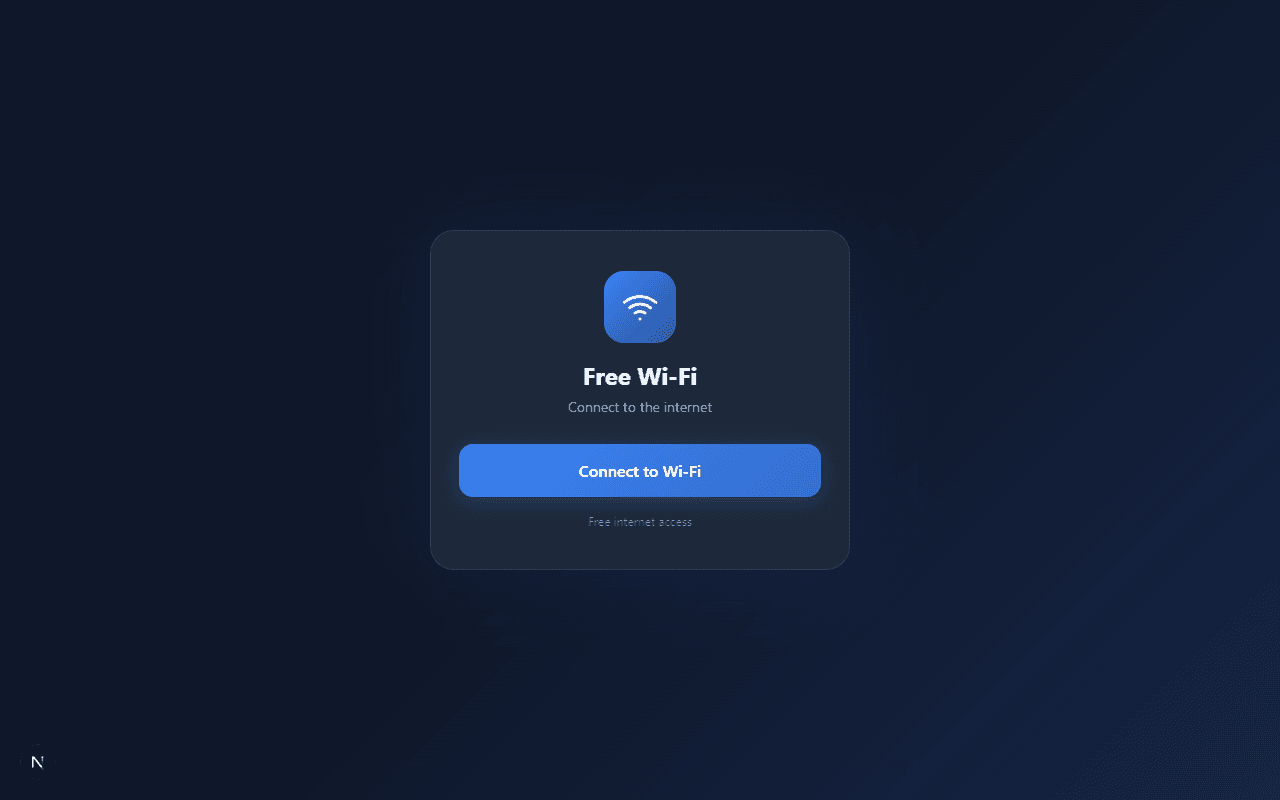 Wi-Fi портал с подпиской на Telegram
